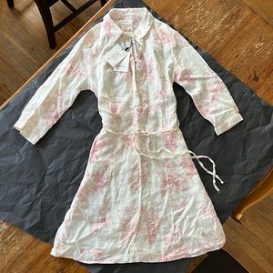 Malvin raw linen dress US size 6. 100% linen